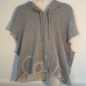 Calvin Klein Muscle Tank Hoodie Grey